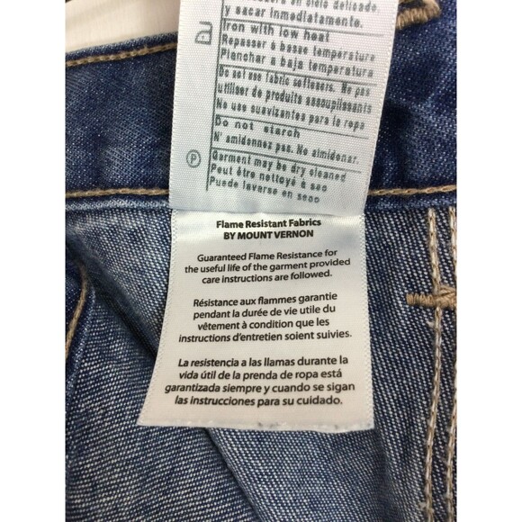 Carhartt Mens Cat2 FR Work  Carpenter Cargo Original Fit Jeans Blue Size 38x43 - Picture 14 of 15